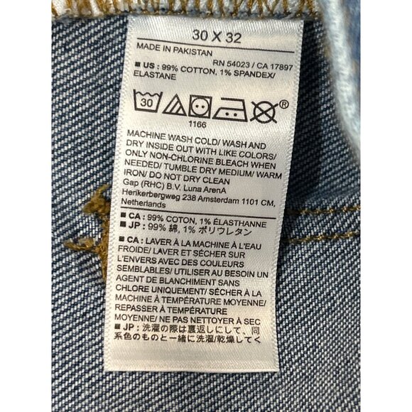 Banana Republic Jeans Mens 30x32 Denim Straight Fit Vintage Blue Wash - Picture 5 of 9